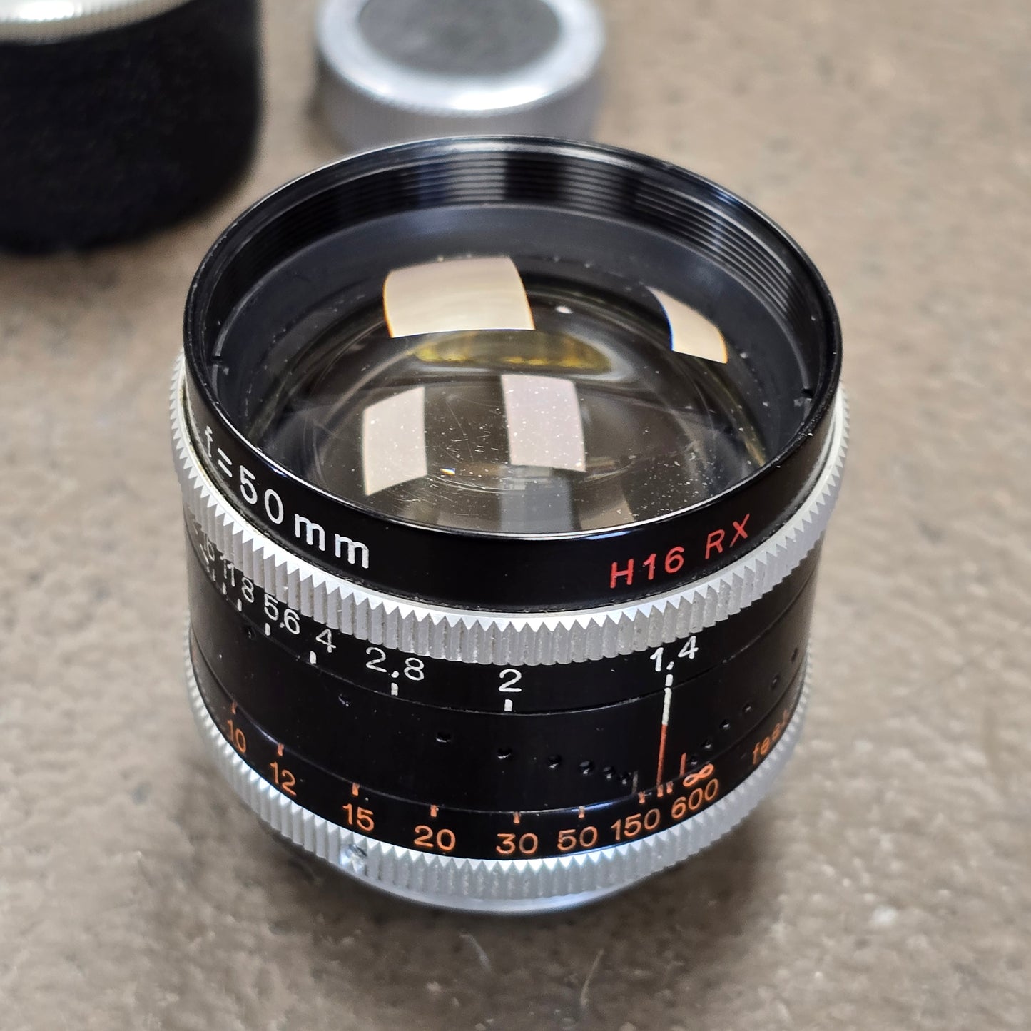 Switar 50mm f/1.4 H16RX C-Mount Lens S# 887185