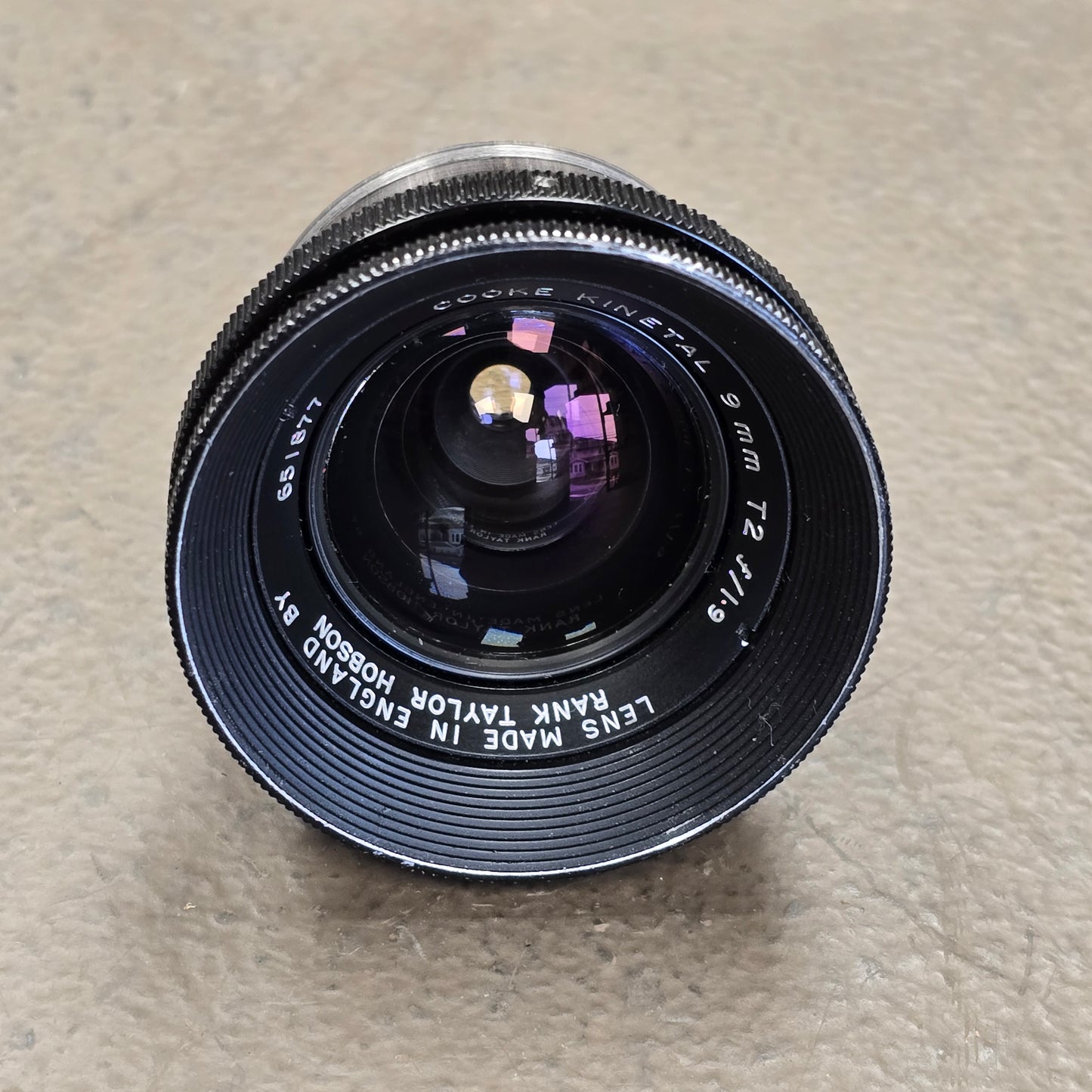 Cooke Kinetal 9mm T2 / f1.9 Arri Standard Mount lens S# 651877