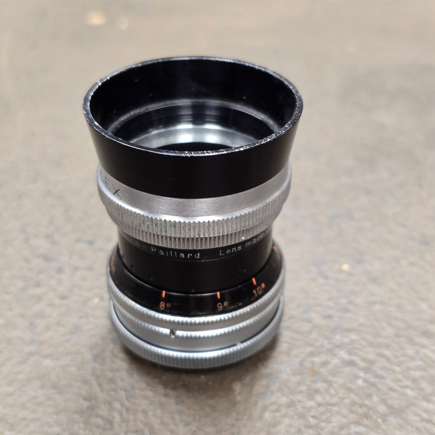 Switar 25mm f1.4 H16RX C-Mount Lens S# 934357 W/ Series 5 Lens Shade