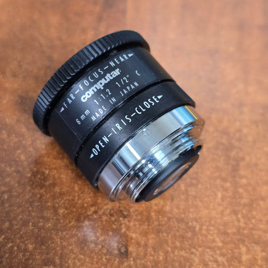 Computar 6mm 1:1.2 1/2" C-Mount CCTV Lens