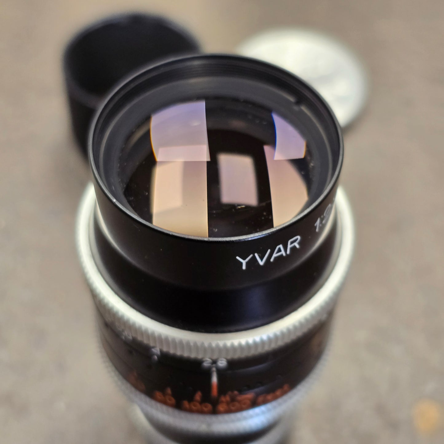 YVAR 75mm f2.8 AR C-Mount Telephoto Lens S# 1022388