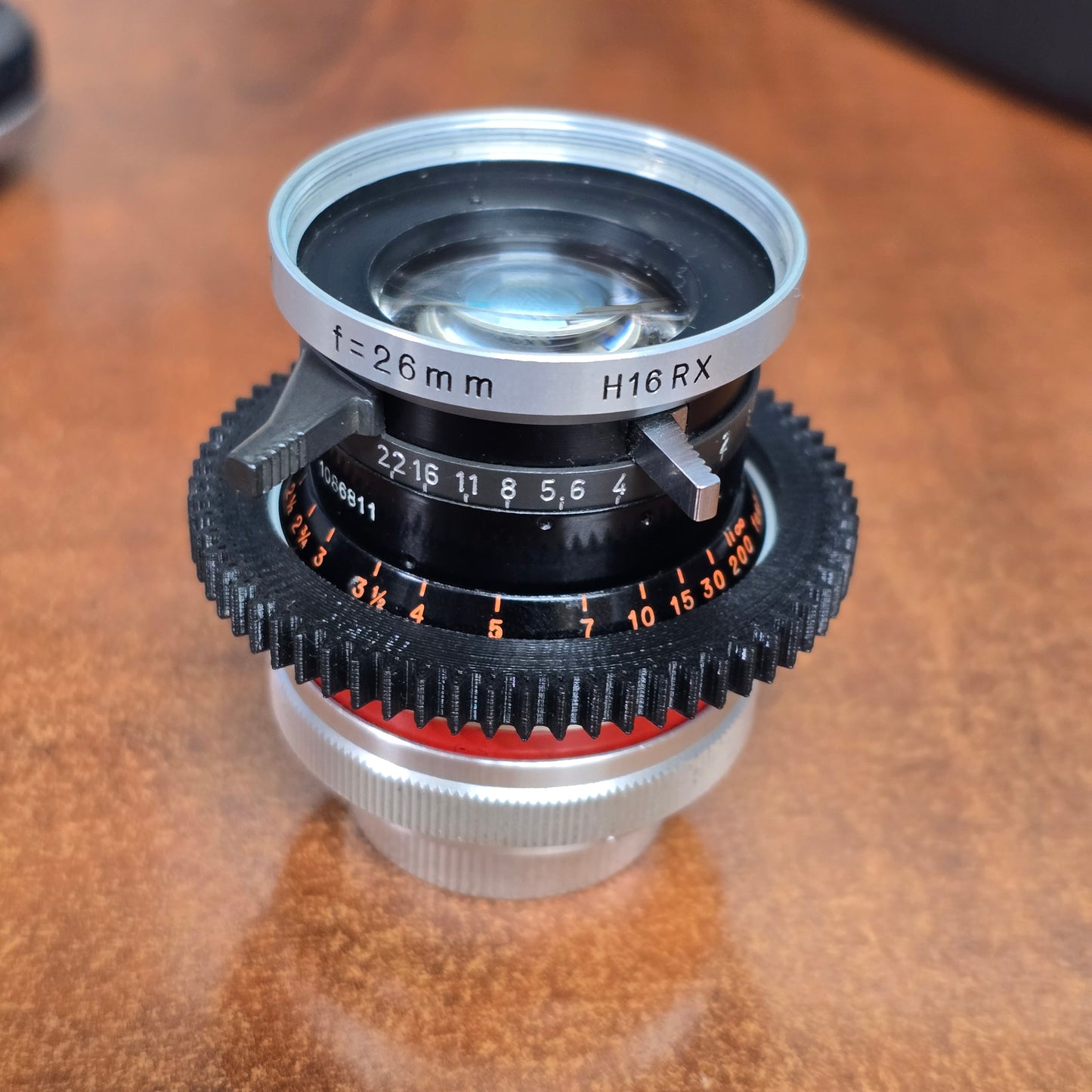 Focus Gear for Switar 26mm Macro Preset Lens
