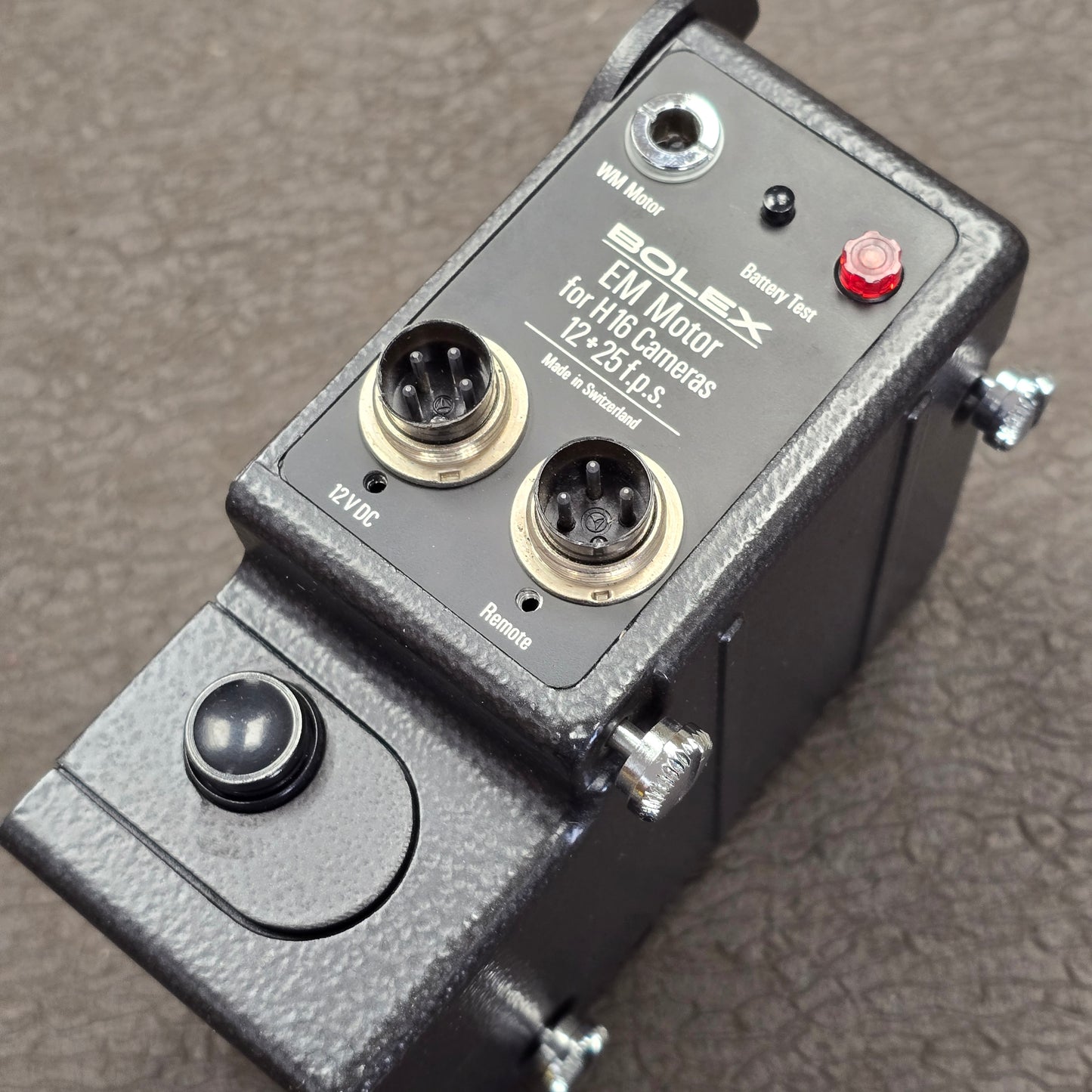 Bolex EM Motor 12-25FPS S# 10228 with 4-Pin Tuchel - 4-Pin XLR Power Cable