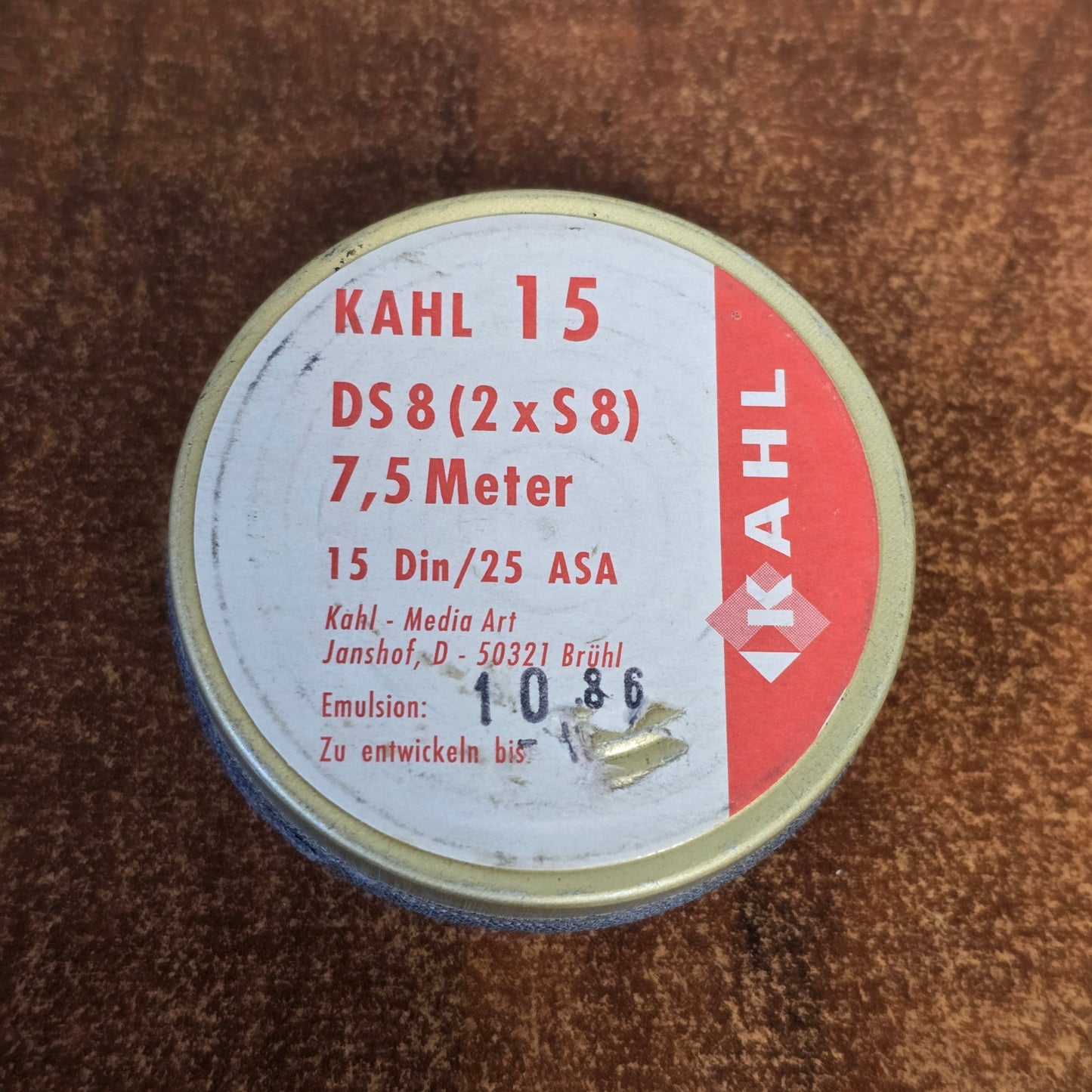 KAHL 15 DS 8 (2xS8) Film ( Expired Stock )