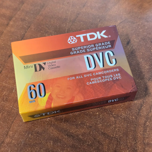 TDK DVM60ME Mini DV Cassette 60 Minutes