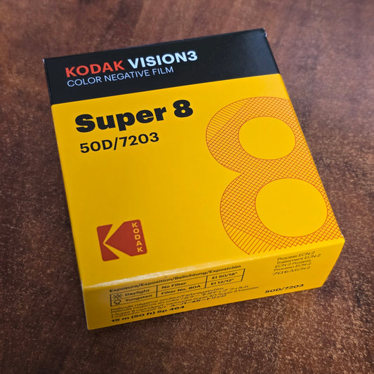 KODAK S8mm 50' VISION3 50D Color Negative Film 7203