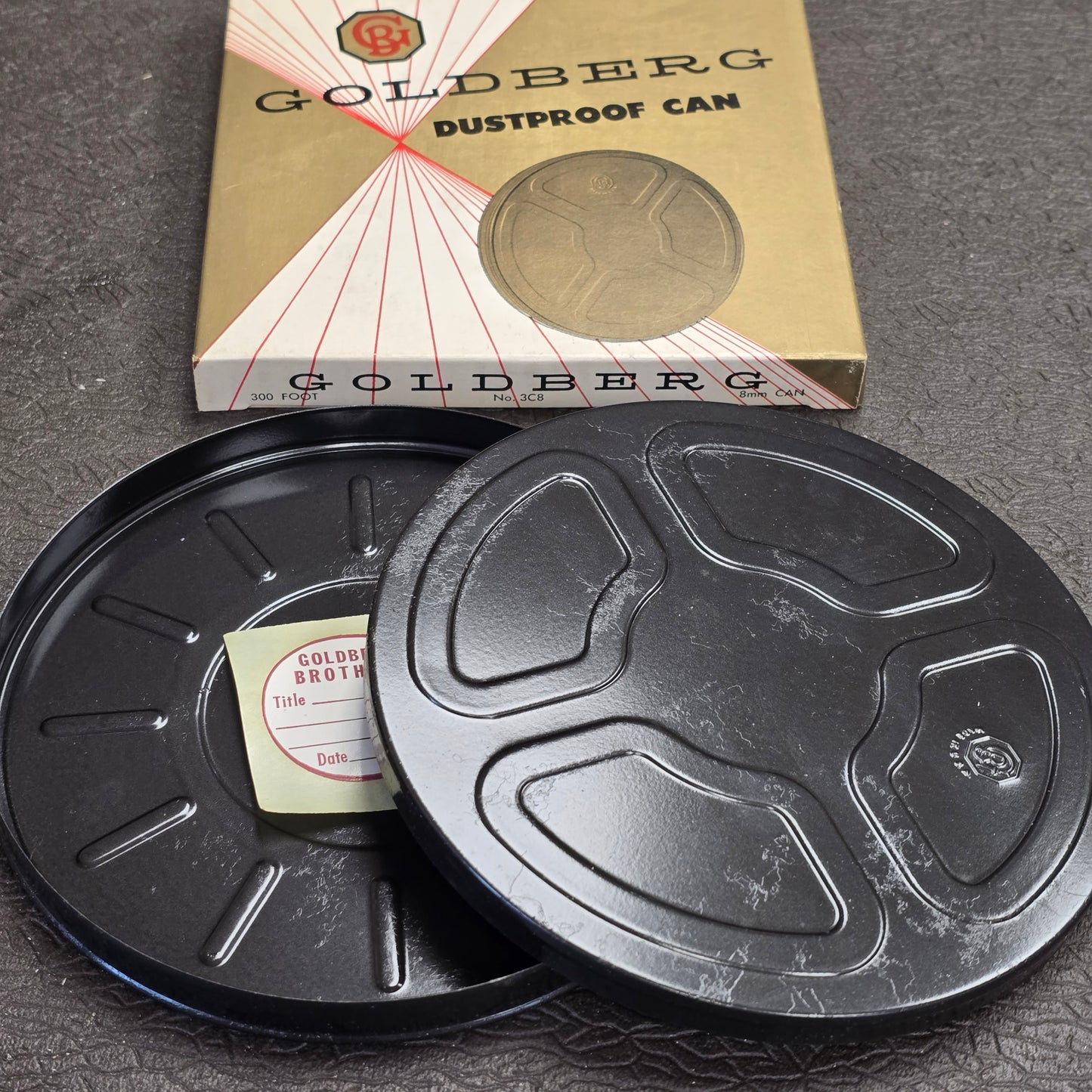 Goldberg Super 8mm / 8mm 300' Metal Storage Can (New)