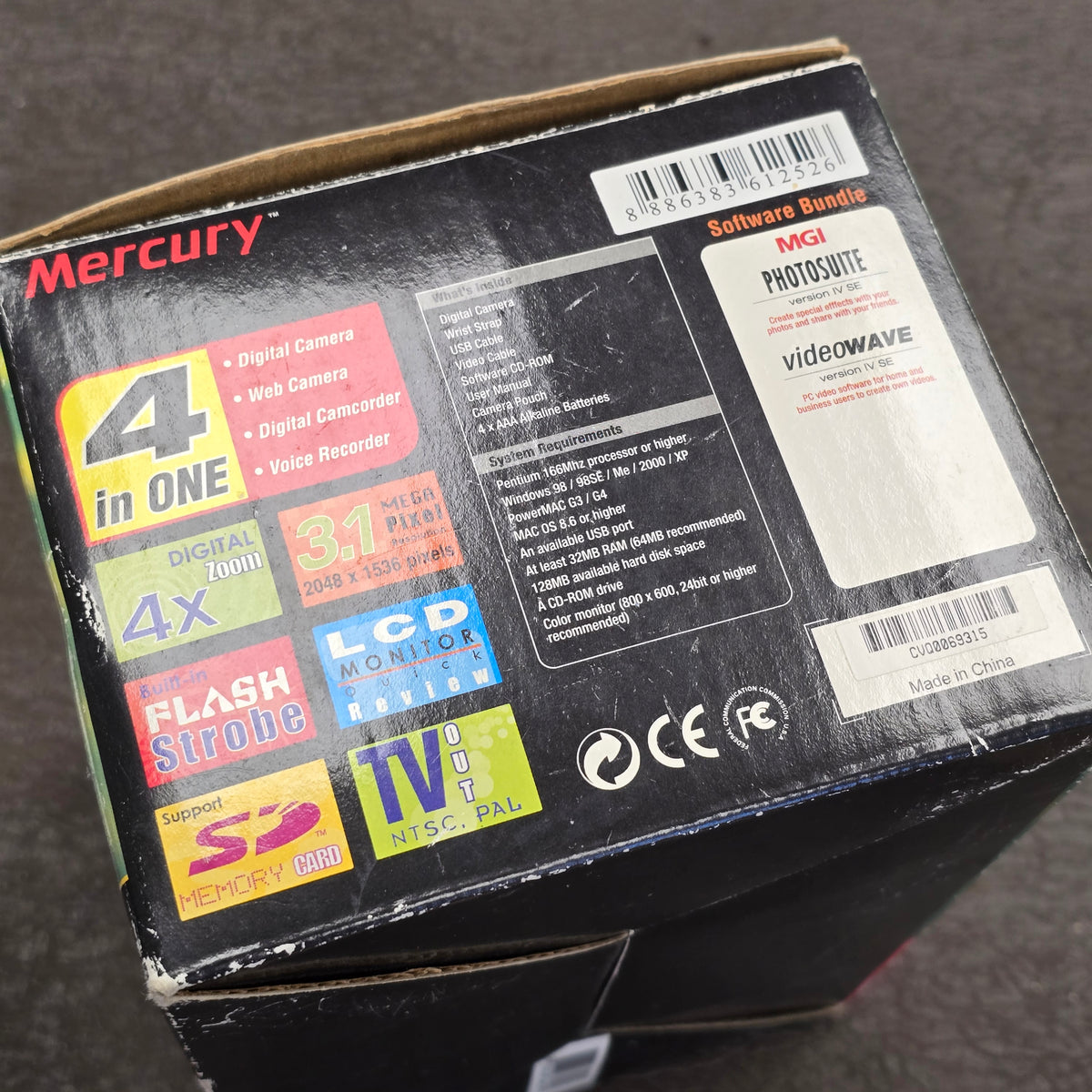 Mercury Deluxe Classic Cam 3.1 Mega Digital Still Camera with LCD Screen & Box