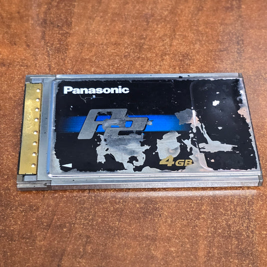 Panasonic 4GB P2 Card ( AJ-P2C004HG ) S# AAC04K0465