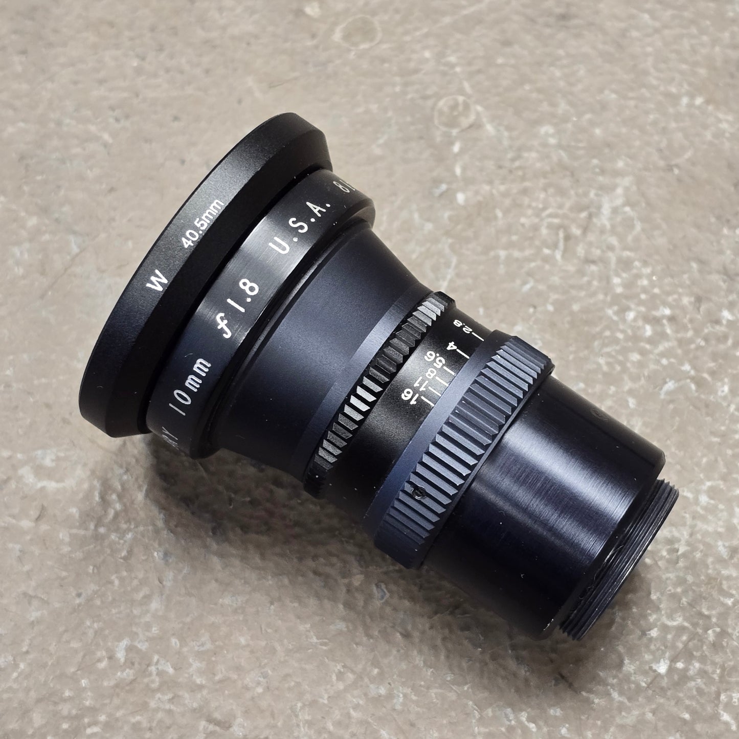 Century 10mm f1.8 C-Mount WIde Angle Lens S# 812604