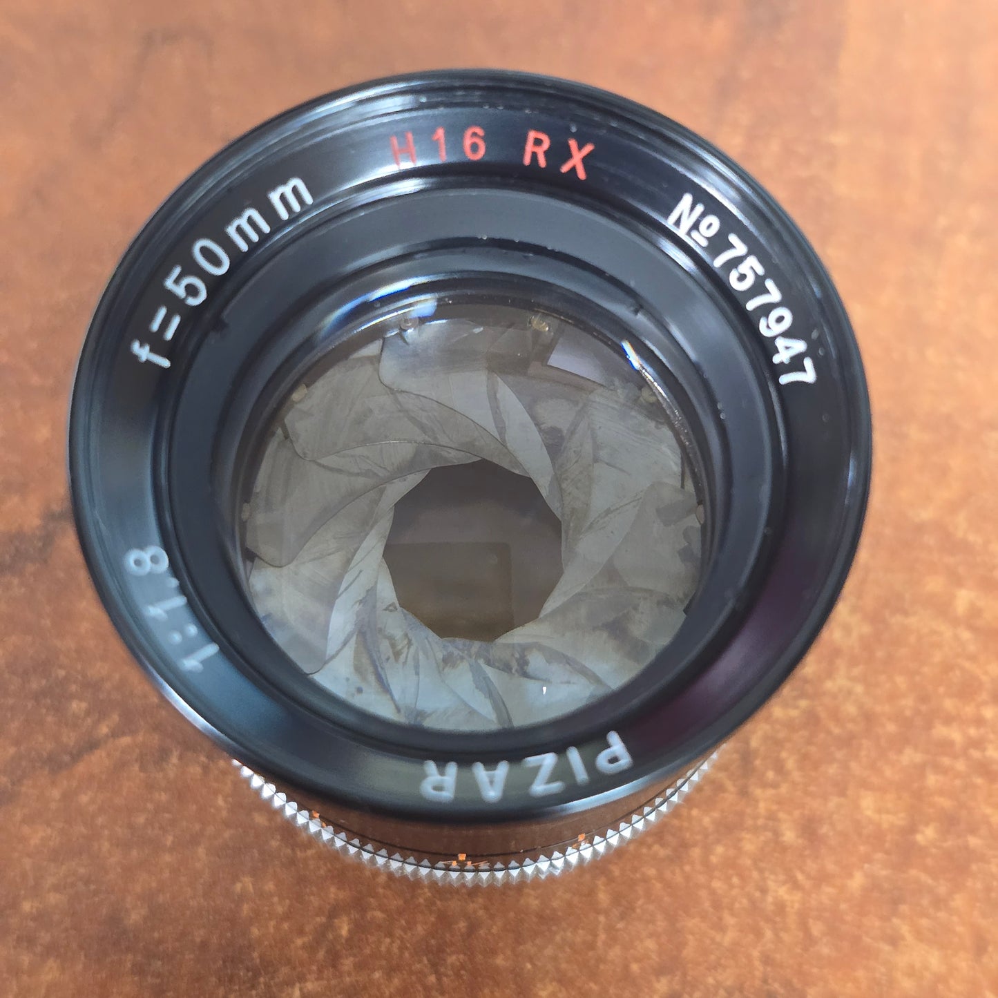 Pizar 50mm f1.8 H16RX C-Mount Lens S# 757947