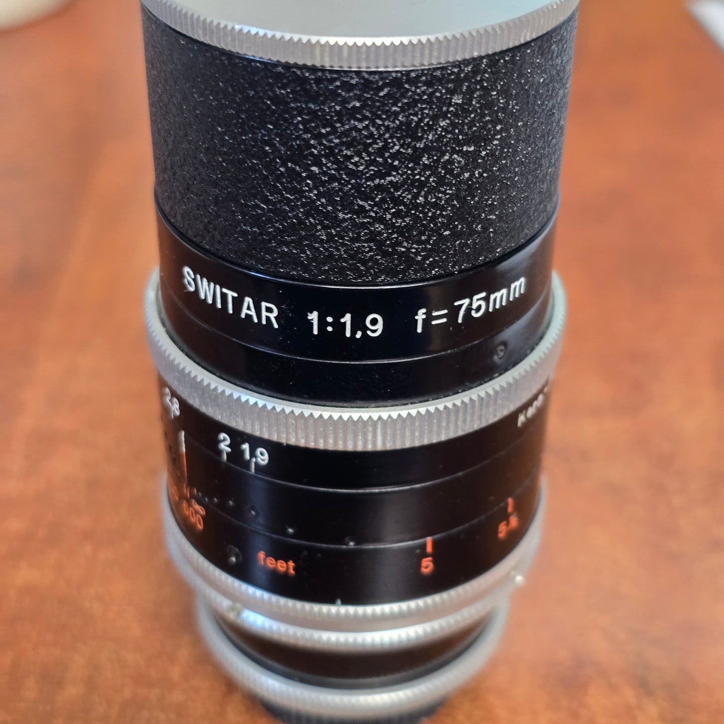 Switar 75mm f1.9 C-Mount Lens S# 1062057