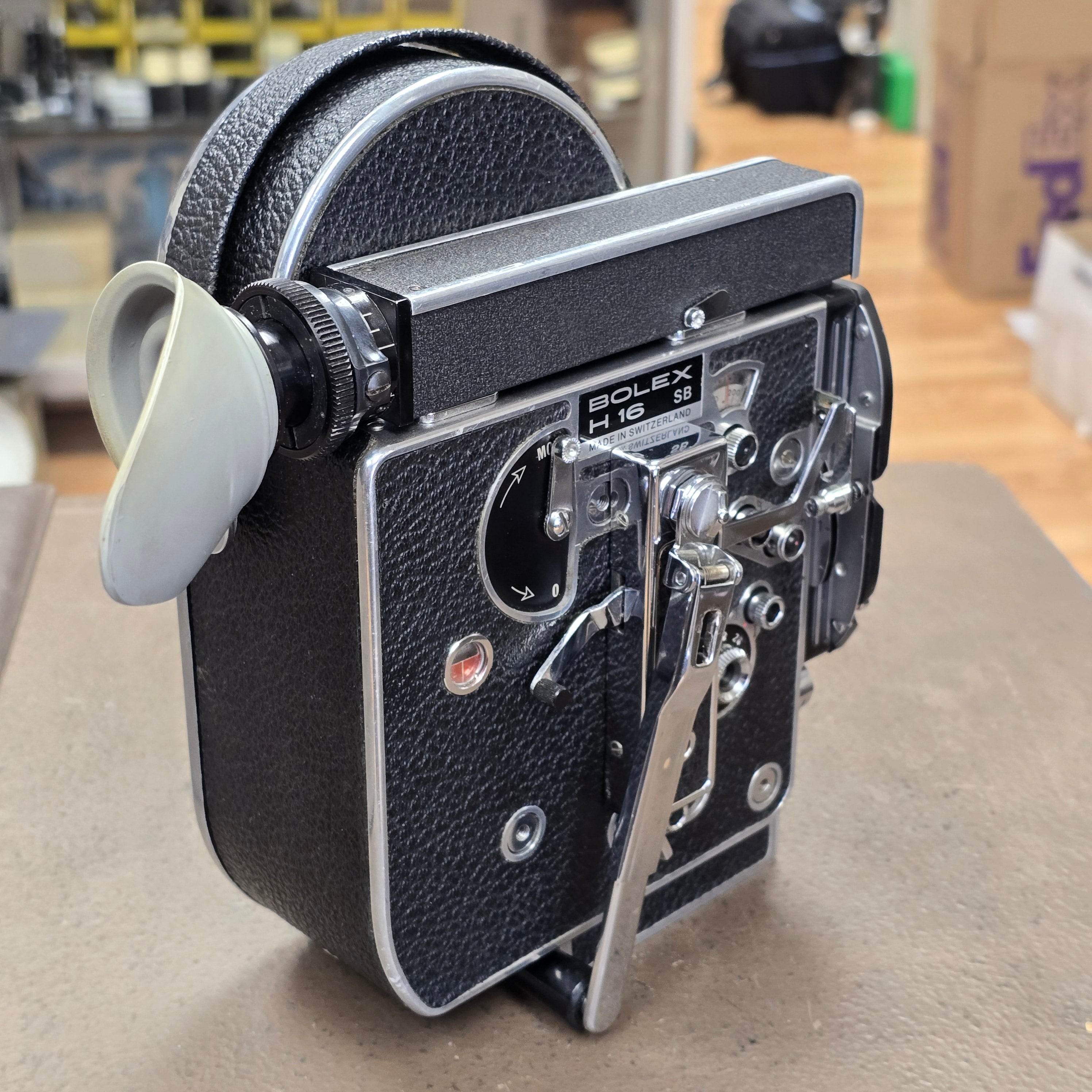 Bolex H16 SB 16mm Camera with 10x Viewfinder S# 300634 with