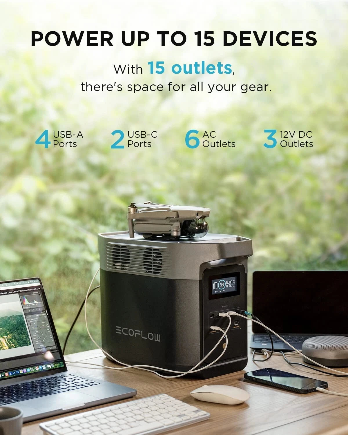 ECOFLOW DELTA 2 Portable Power Station , 1024Wh