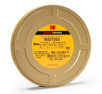 KODAK 16mm 400' VISION3 50D Color Negative Film 7203