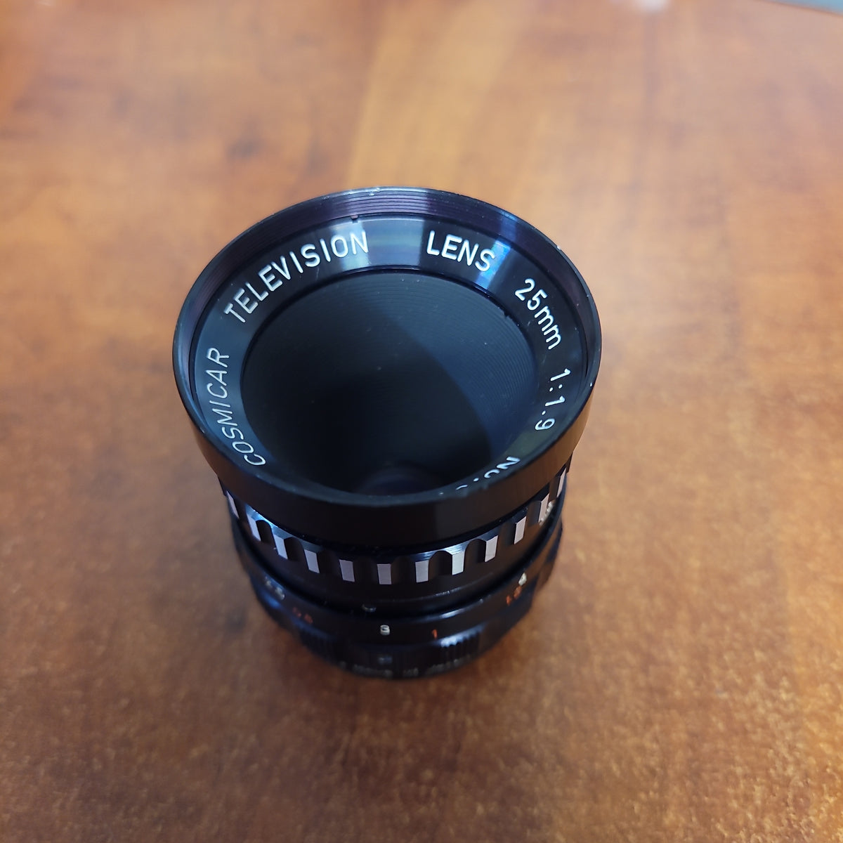 Cosmicar Cosmicar Television 25mm f1.9 C-Mount Lens S# 37903 – Du-All Camera