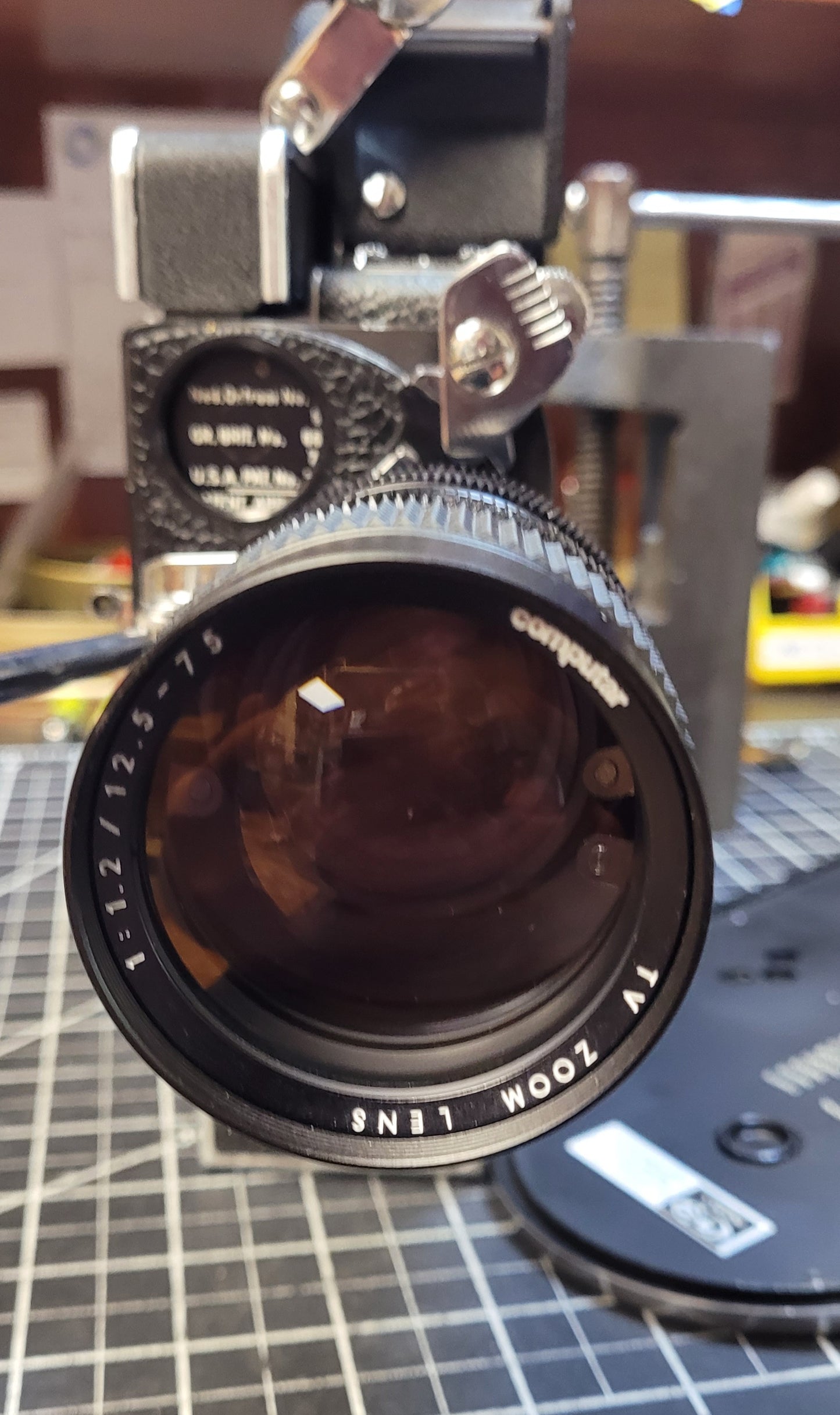 Computar 12.5-75mm f1.2 C-Mount TV Zoom Lens S# 128611