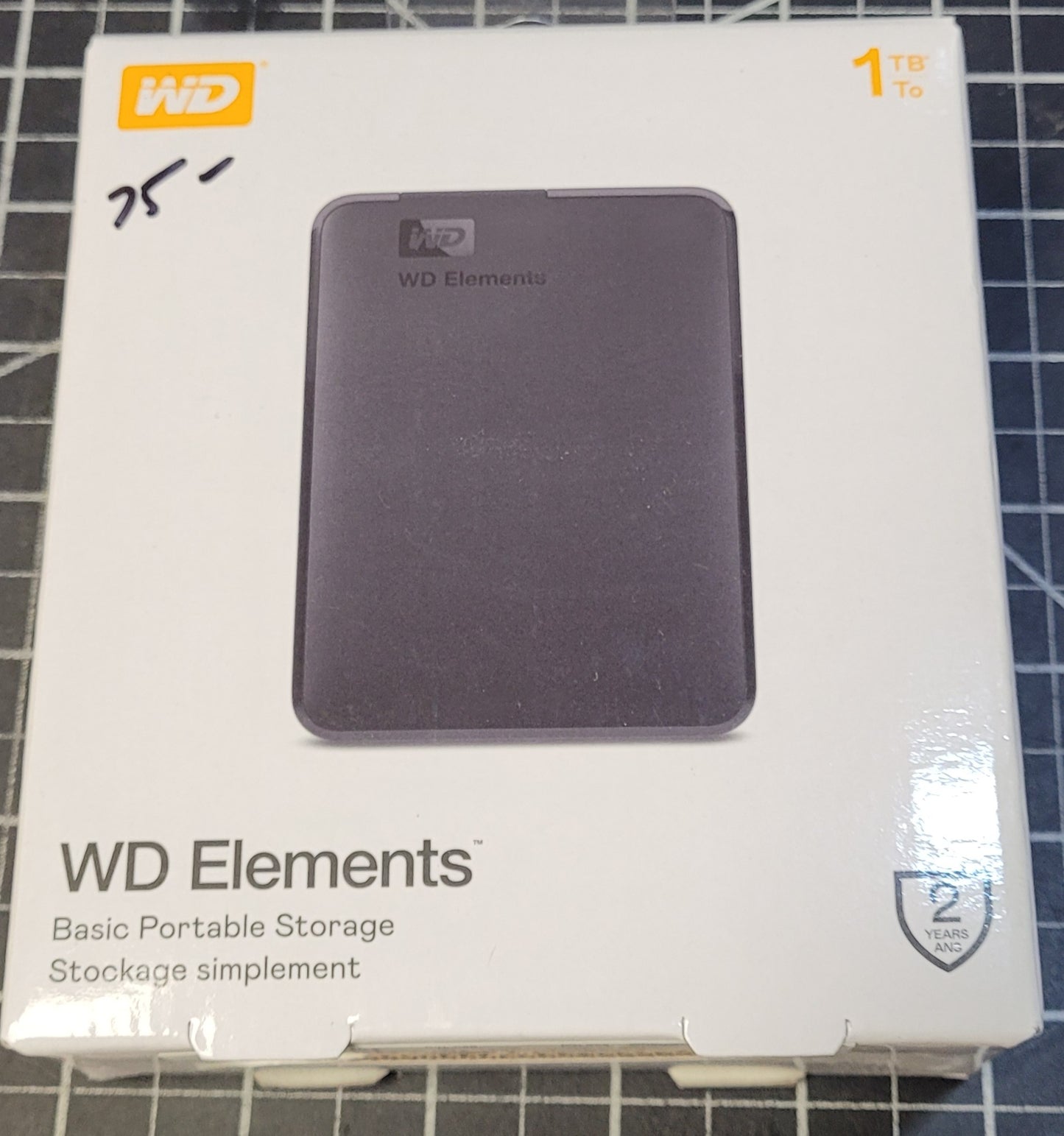 Western Digital Elements 1TB Portable Hard Drive