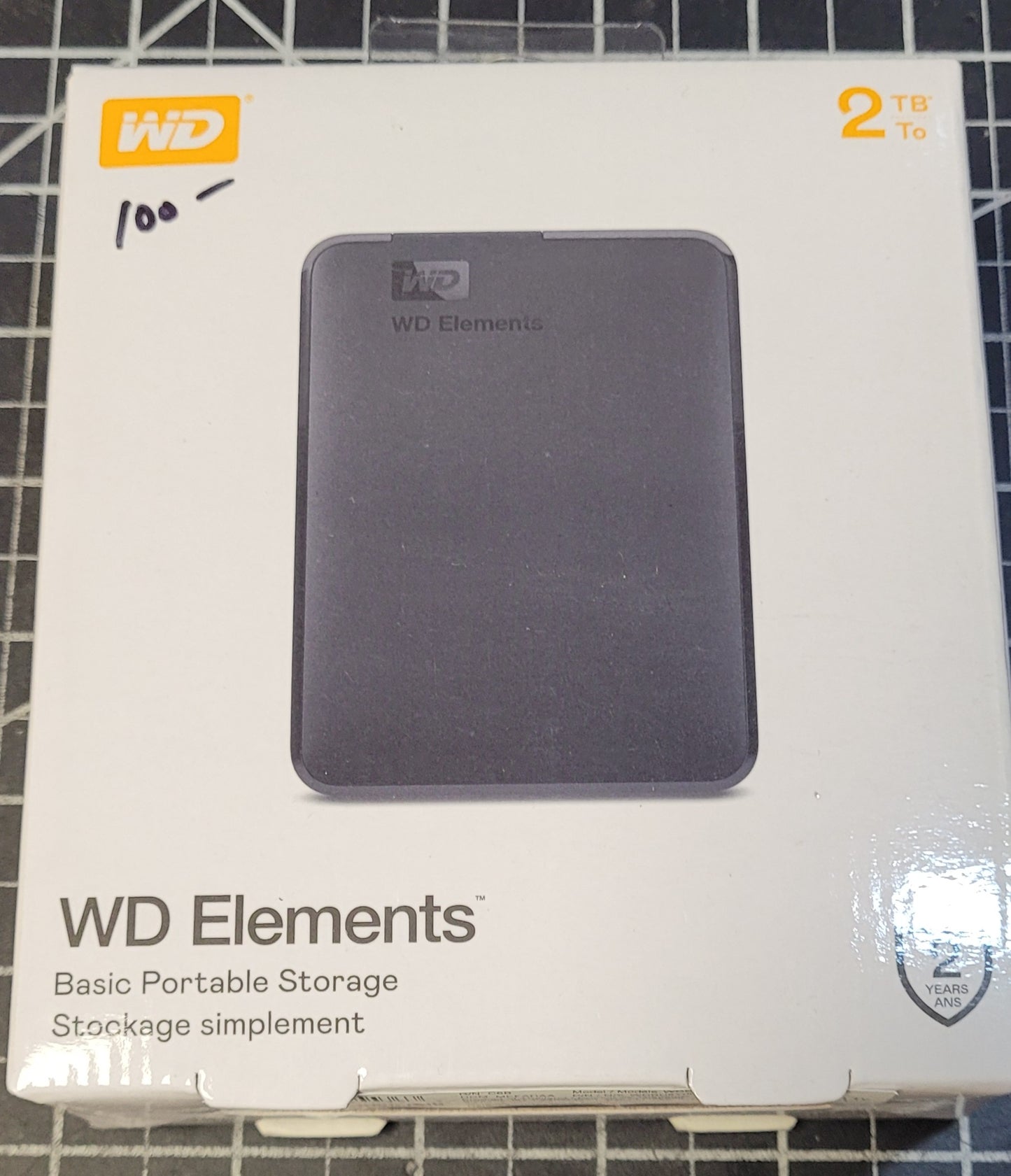 Western Digital Elements 2TB Portable Hard Drive