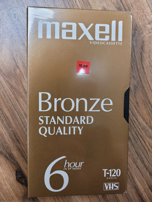 Maxell Bronze VHS T-120 Tape