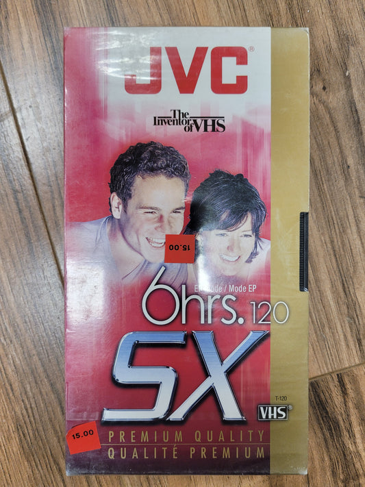 JVC SX Premium Quality T-120 VHS Cassette - 6 Hour