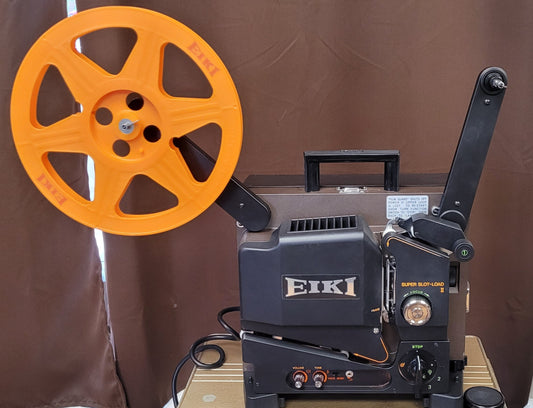 Eiki SL-1 16mm Super Slotload II Sound Projector with Speaker Cover & Case