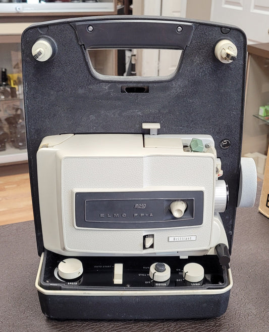 Elmo FP-A DUal 8mm Film Projector with Case
