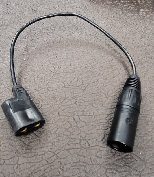 Arri S Pigtail Power Cable - 4-pin Male XLR  12"