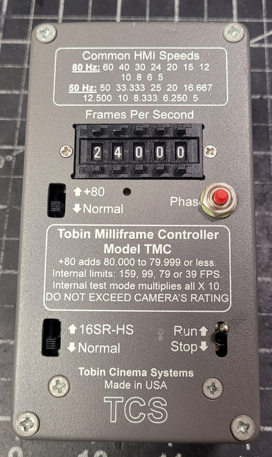 Tobin Cinema Systems (TCS) Tobin Milliframe Controller (TMC)