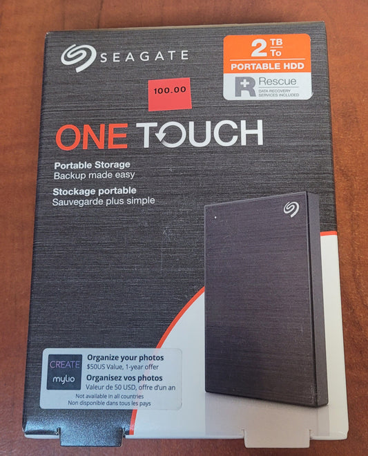 Seagate One Touch 2TB Portable Hard Drive