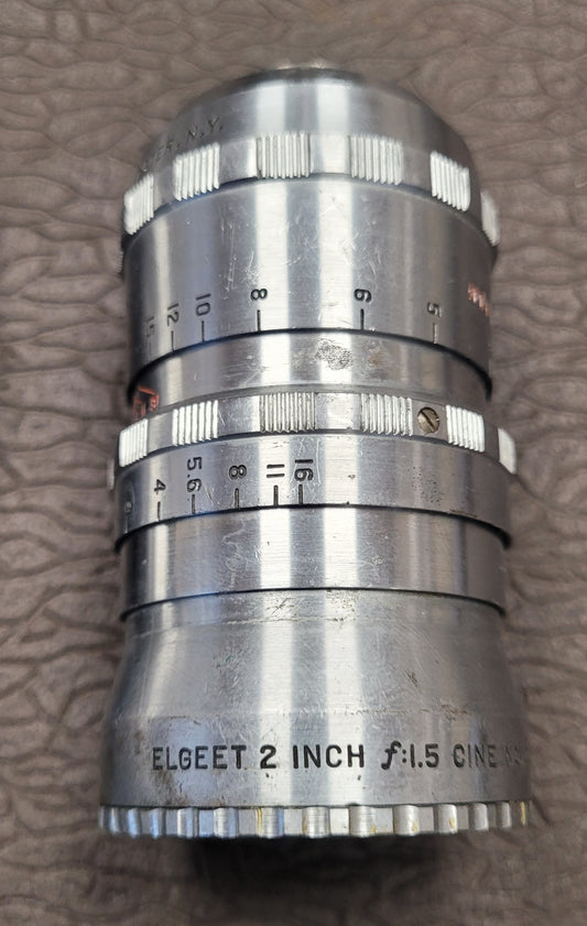 Elgeet 50mm 2" f1.5 Cine Navitar C Mount lens
