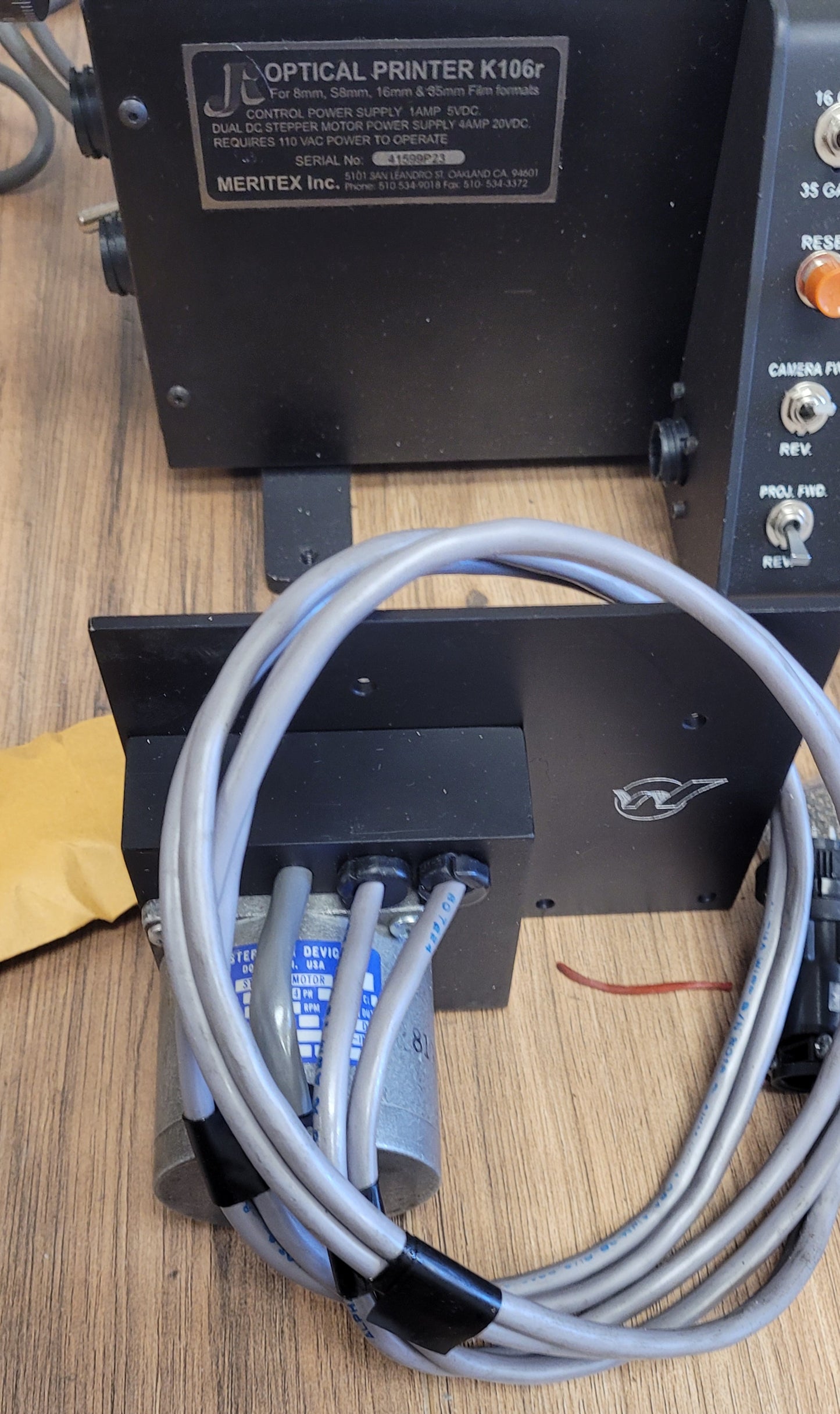 Meritex Inc. JK Optical Printer K106r for 8mm, S8mm, 16mm & 35mm Film Formats