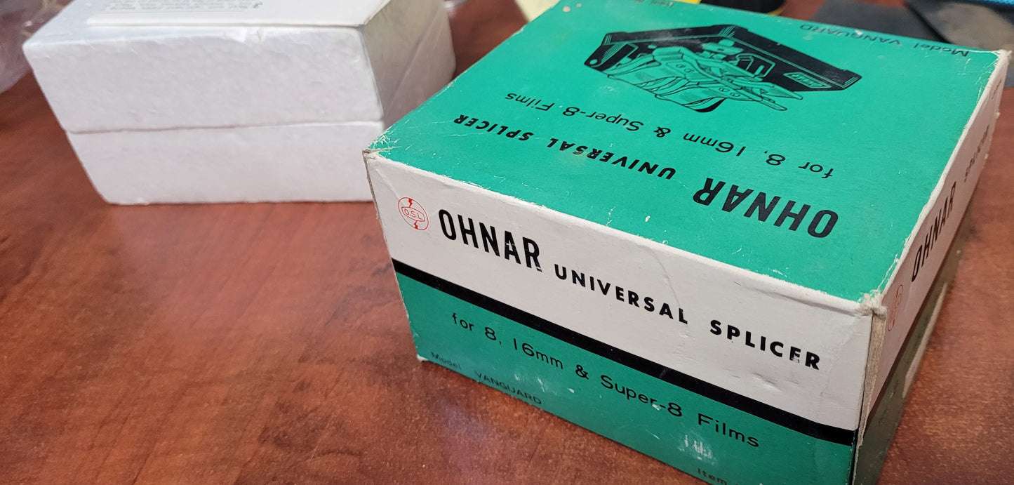 Ohnar Universal Film Splicer Model Vanguard Item FS-12 for 8mm 16mm S8mm