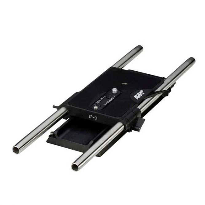 ARRI BP-3 15mm Studio Bridge Plate with Dovetail & 15mm Rods (Used)