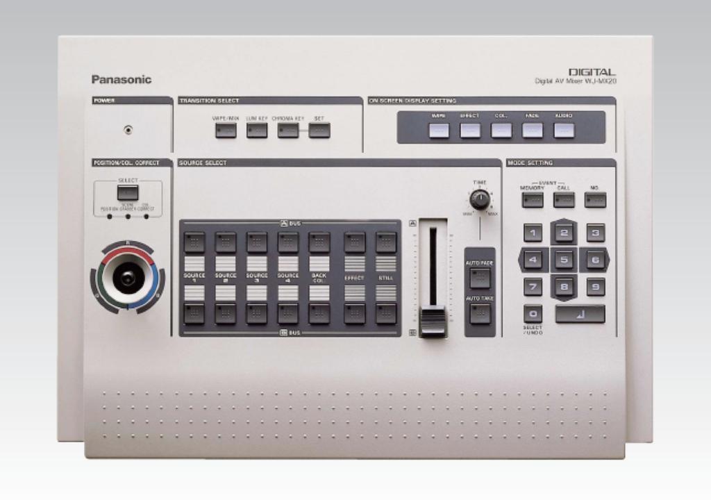 Mx20 Camerasim Computer Panasonic WJ-MX20 Digital AV Mixer – Du-All Camera